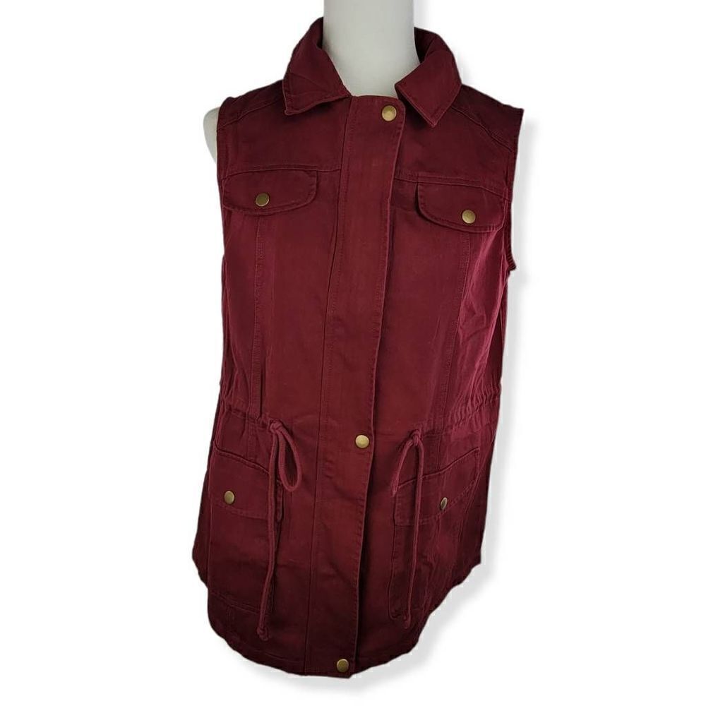 Sweet Wanderer Maroon Utility Vest Medium